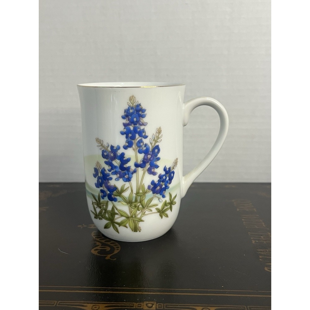Otagiri Rose Baxter‎ Blue Bonnet Coffee Cup Mug Japan